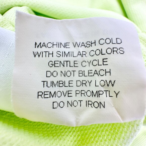 Prospirit Athletic Track Pants Womens Large Lime Green Polyester Elastic Waist - Picture 9 of 10